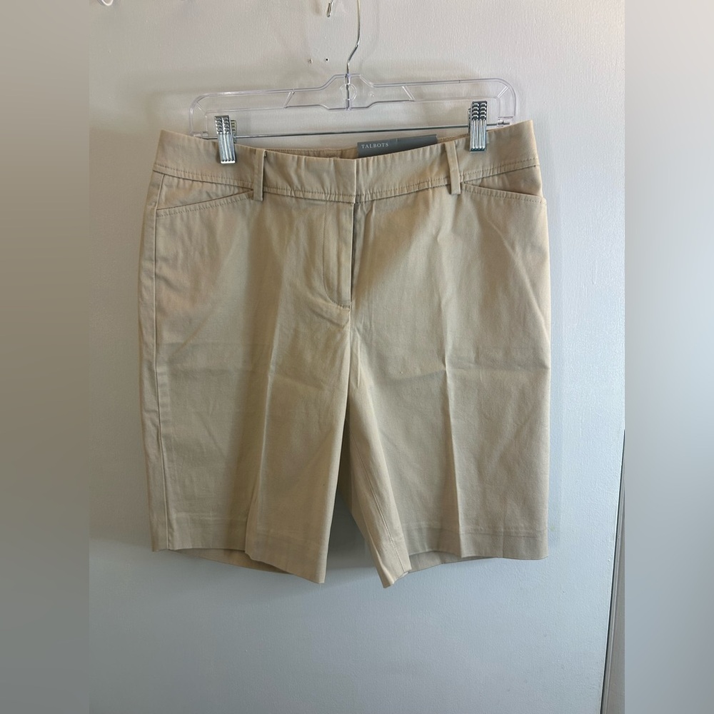 Talbots Women's Beige Bermuda Shorts